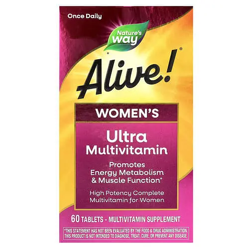 Вітаміни для жінок Alive! Women's Ultra Potency Complete Multivitamin 60 таблеток Nature's Way vit0006216
