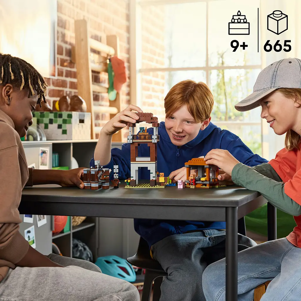 Конструктор LEGO Minecraft Аванпост разбойников и разоритель 665 деталей (21278) - фото 16