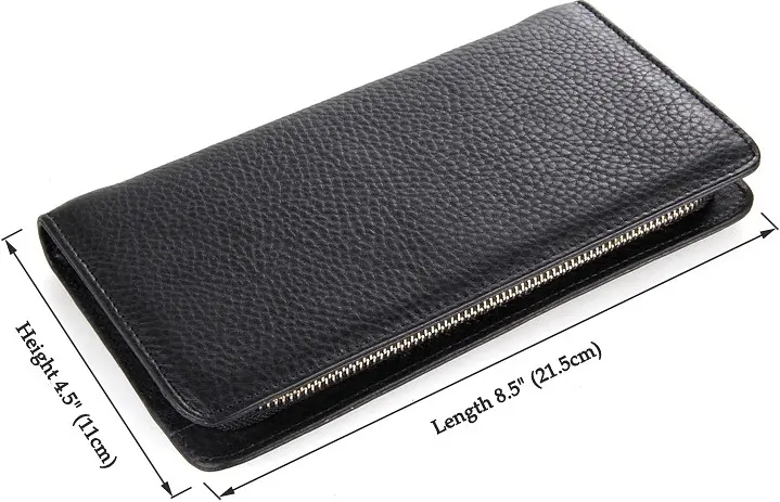 Чоловік шкіряний клатч Vintage 21,5х11 см 000158540 - фото 3