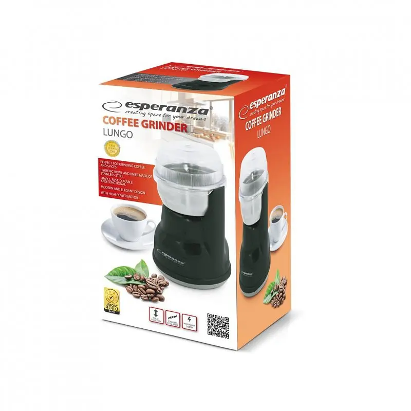 Кавомолка Esperanza EKC002K Lungo black - фото 4