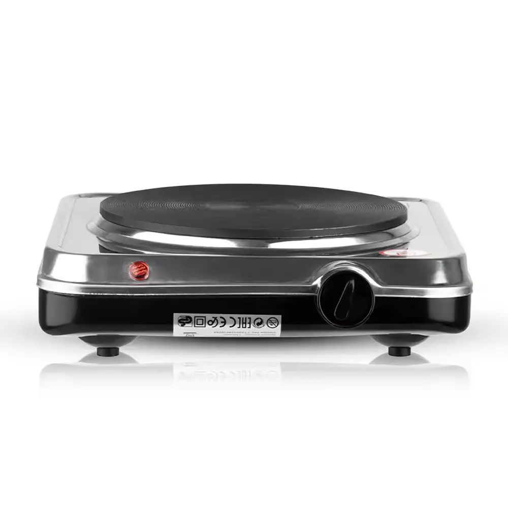 Електроплита настільна RAF R.8005 1 конфорка дискова 1500W Silver - фото 3
