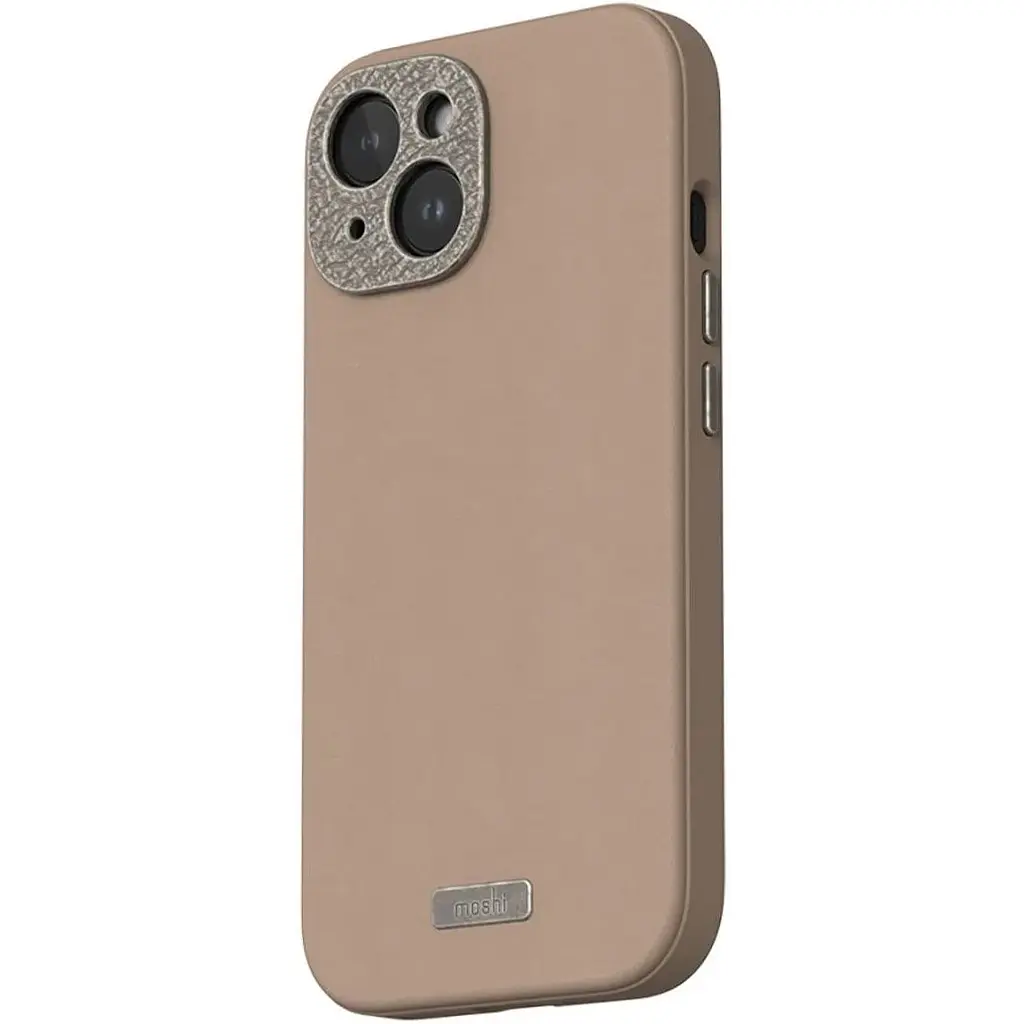 Чехол-накладка Moshi Napa Slim Hardshell Case Woodsmoke Brown для iPhone 15 (99MO231105) - фото 3