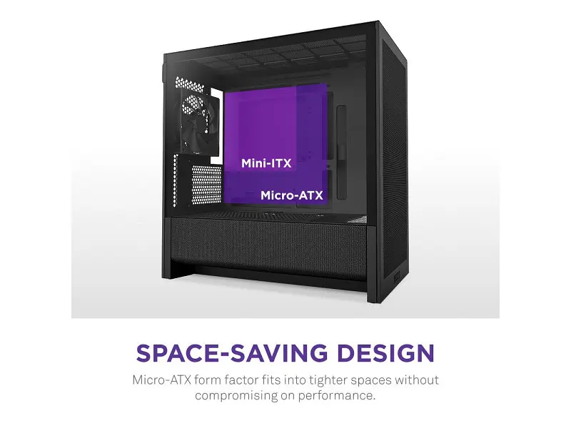 Корпус NZXT H3 Flow Black (CC-H31FB-01) - фото 3