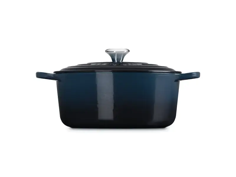 Каструля Le Creuset Signature Cast Iron Round Casserole 22 см Nuit (21177221294475) - фото 3