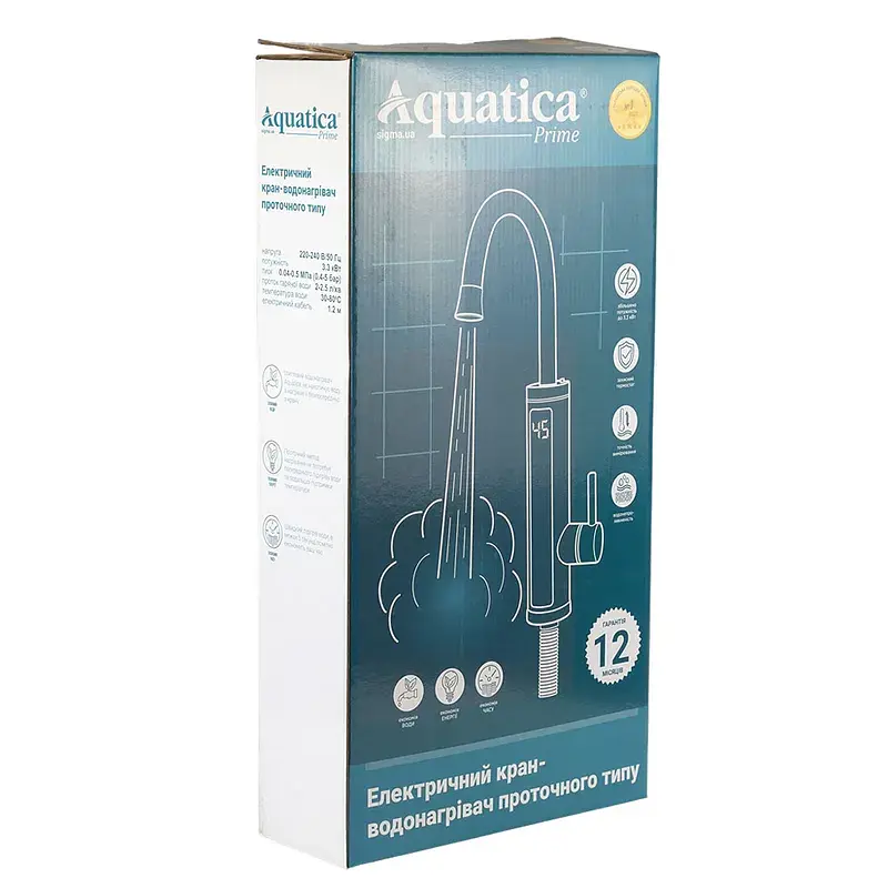 Проточний водонагрівач Aquatica s89 3.3кВт для кухни (9789113) - фото 6