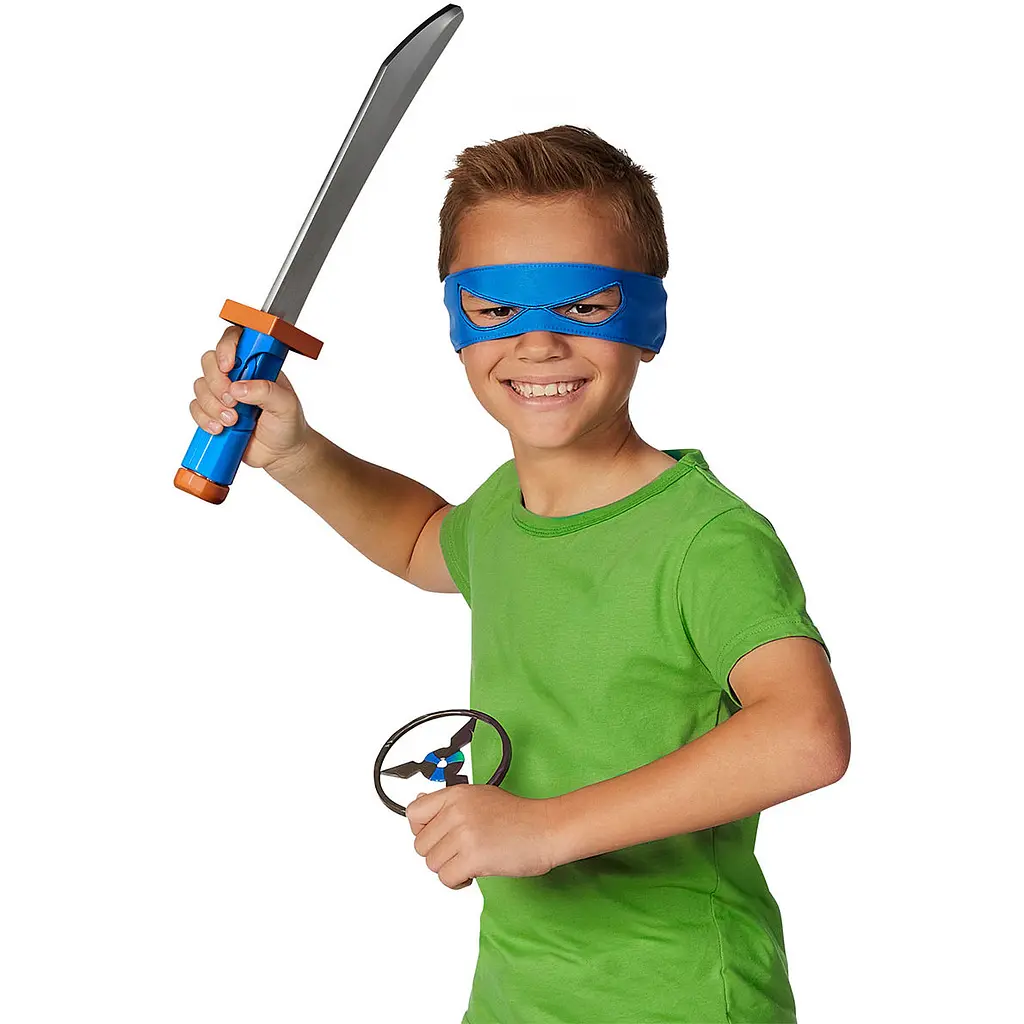 Набор игрушечного оружия TMNT Мovie III W3 Катана Леонардо Вращающийся удар (84266) - фото 4