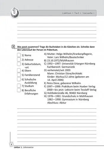 Німецька мова. 9 клас. Тестовий зошит (до підручника «Dеutsch lernen ist super!» - фото 3