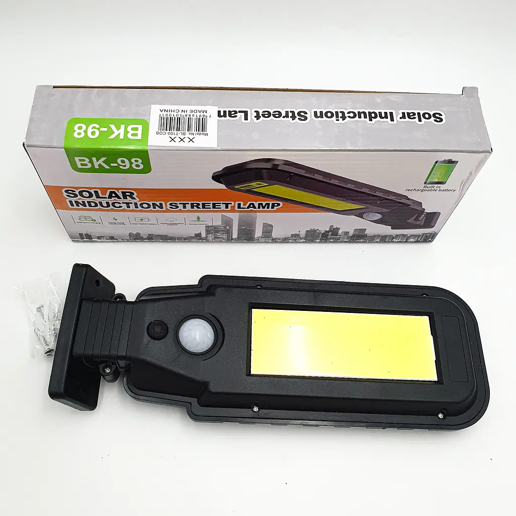 Ліхтар вуличний акумуляторний світильник 2200mA на сонячній батареї LED Solar Street Light BL BK98 COB - фото 2