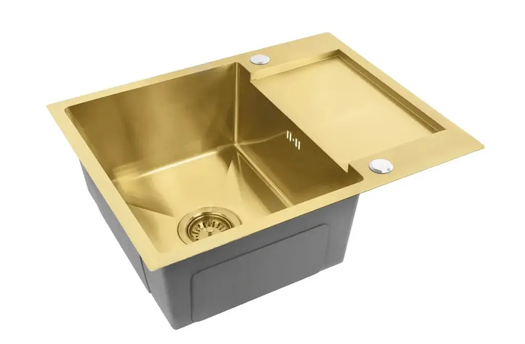 Кухонна мийка Rea Paul 600x480 мм brushed gold ZLE-06010