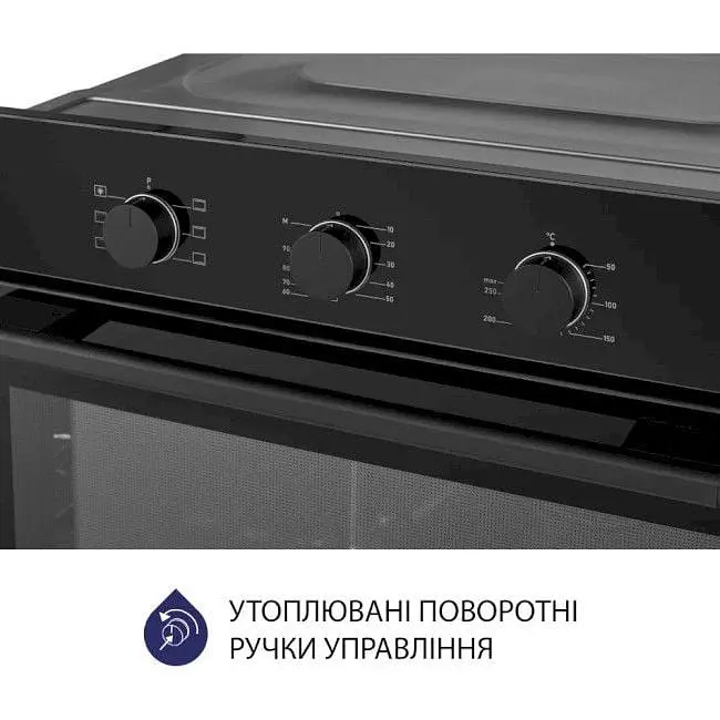 Духова шафа Minola EO 665 BL чорна - фото 4