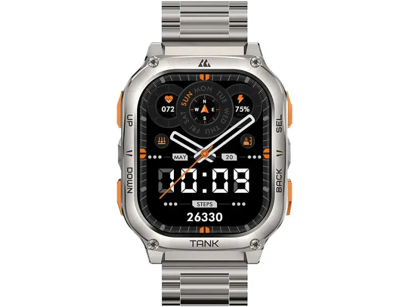 Смарт-годинник KOSPET Tank M3 Ultra SE Silver - фото 2