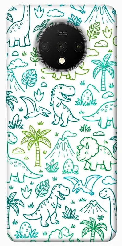 TPU чохол Demsky Dino pattern для OnePlus 7T