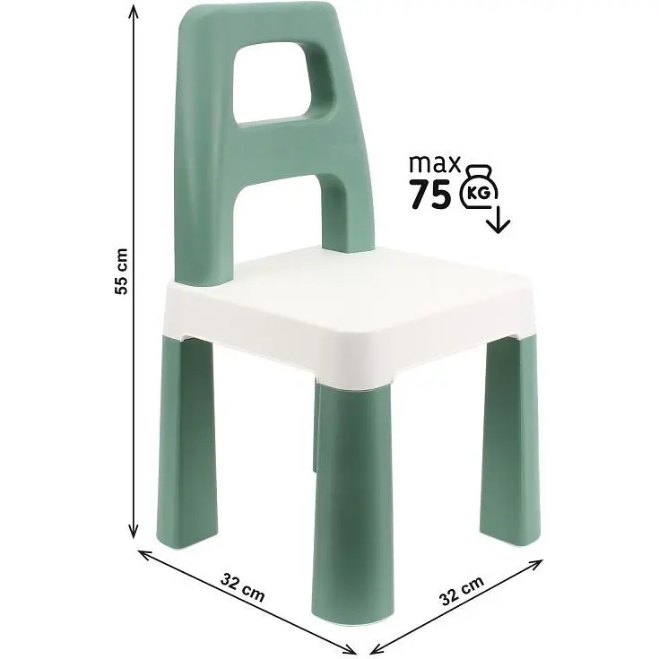 Дитячий стілець ТехноК Kids Chair до 75 кг зелений 0181TXK  - фото 4