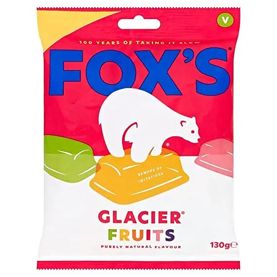 Фруктові льодяники Foxs Glacier Fruits Bag 130g