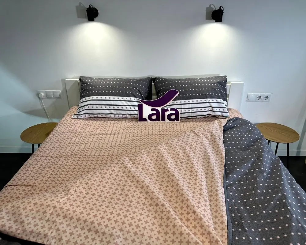 Постільна білизна LARA бязь d11321e євро - фото 4