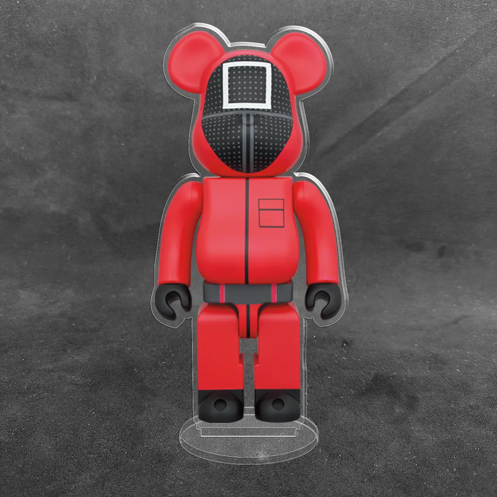 Акрилова колекційна фігурка Bearbrick Squid Game 3 - фото 2
