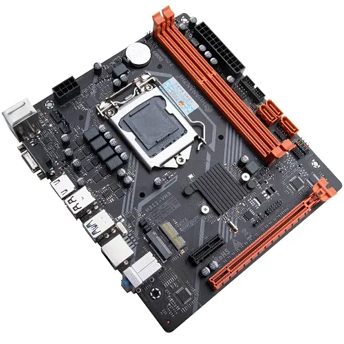 Материнська плата LGA1151, Huananzhi H311-VH, H110, 2xDDR4, Int.Video (CPU), 3xSATA3, 1xM.2, 1xPCI-E 3.0 x16, 1xPCI-E 2.0 x1, 1xM.2 (WiFi), Realtek 7.1, Realtek GLan, 4xUSB 3.0 / 4xUSB 2.0, VGA/HDMI, Micro ATX - фото 2