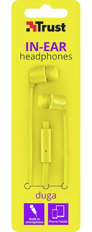 Наушники Trust Duga Mic Neon Yellow (22744_Trust) - фото 4