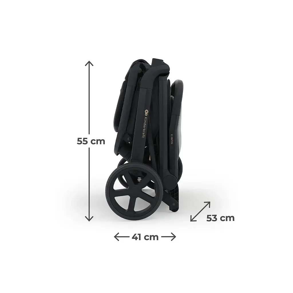Прогулянкова коляска Kinderkraft Nubi 3 Midnight Black (KSNUBI03BLK0000) - фото 10