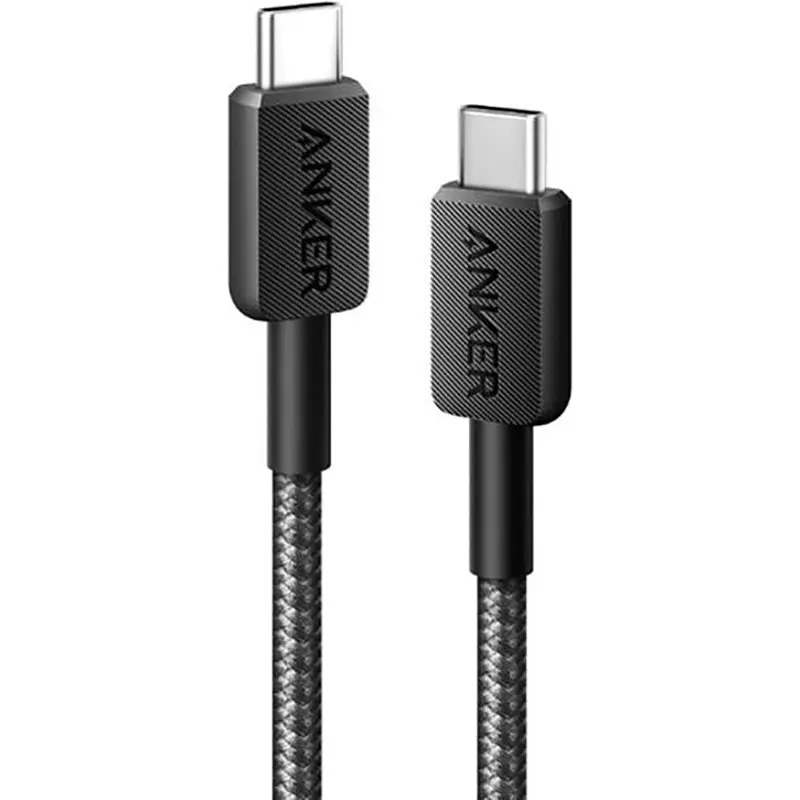 Кабель Anker 322 USB-C - USB-C, 0.9 м, Чорний (A81F5G11) - фото 4