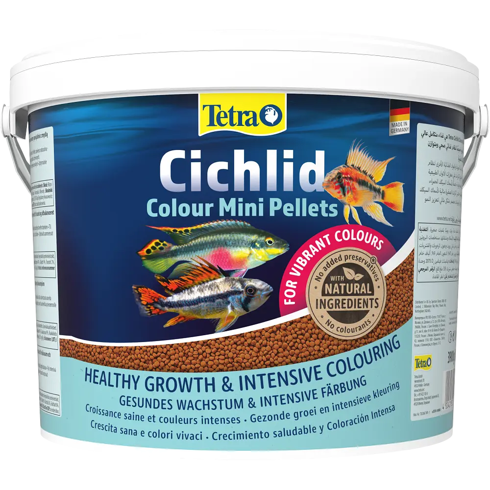 Сухий корм для акваріумних риб Tetra в гранулах Cichlid Colour Mini 10 л для всіх цихлідів - фото 4