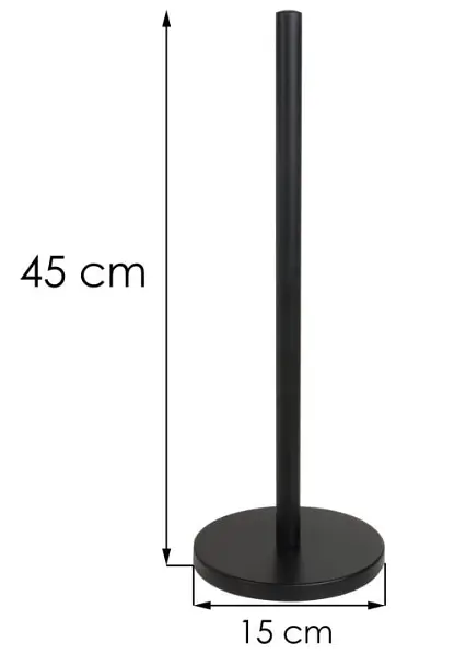 Стійка для туалетного паперу Yoka SP1 black P.SP1-BLK, Чорний матовий - фото 3