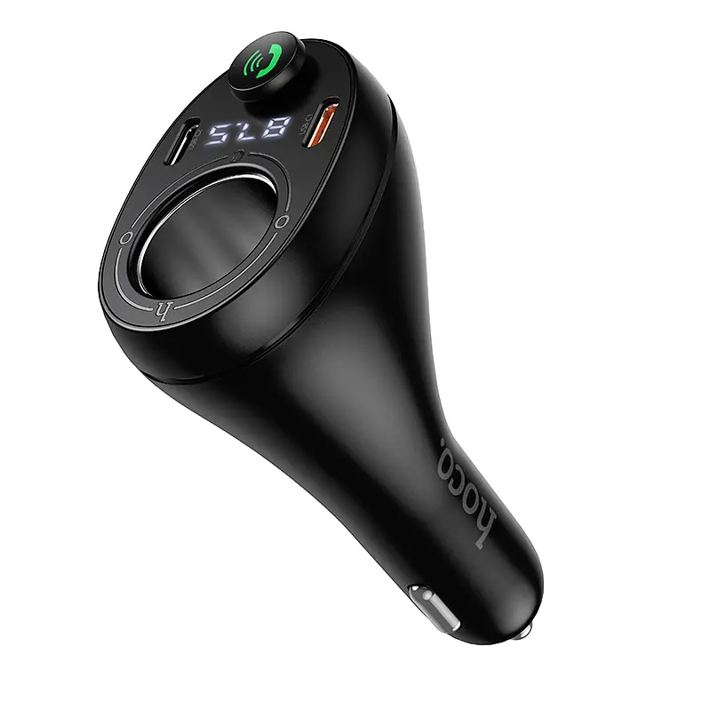 АЗП з FM-модулятором HOCO E88 Star 35W(2C) cigarette lighter car BT FM transmitter Black - фото 3