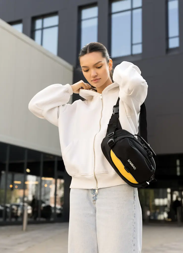 Жіноча сумка через плече бананка Sambag Flex Pro 30 × 17 × 15 см (85451128) - фото 2