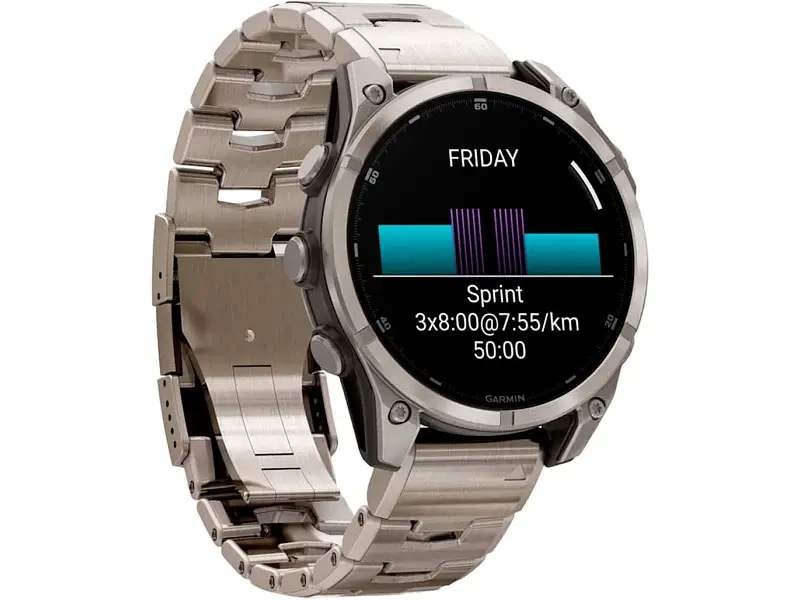Спортивний годинник Garmin Fenix 8 47mm AMOLED Sapphire Titanium with Vented Titanium Bracelet (010-02904-40) - фото 4