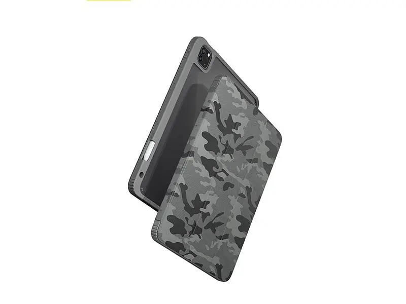 Чохол-книжка Blueo Ape Case with Leather Sheath Camo для Apple iPad Pro 12.9` (2020-2021) Grey [73478] - фото 3