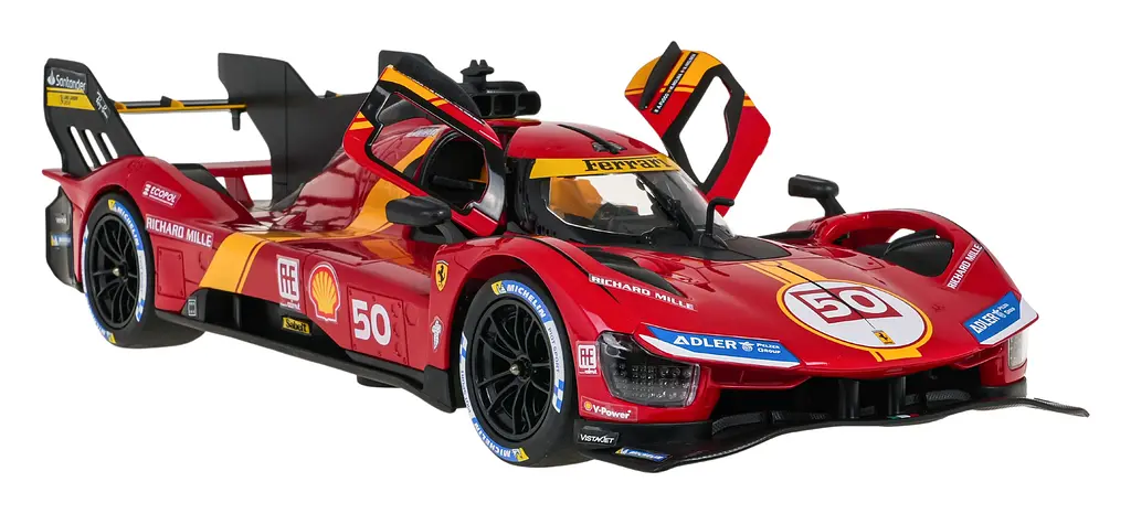 Машинка Ferrari 499P красная RASTAR модель 1:14 Автомобиль на дистанционном управлении + пульт - фото 3