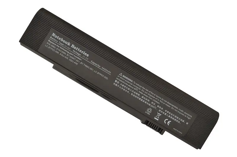 Акумулятор для ноутбука Acer TravelMate 3200, 3201, 3202, 3203, 3204, 3205, C200, C210, C203ETCi, C204Tmi, C213Tmi, C215TMi 11.1V Black - фото 4