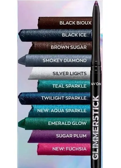 Мерехтливий олівець для очей Avon Чорна безодня/Black Bioux 0.28 г - фото 2