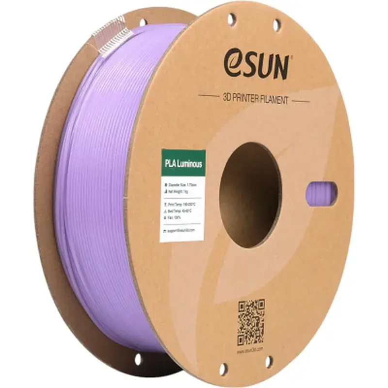 Пластик для 3D-принтера eSUN PLA- Luminous 1.75мм, 1кг, PURPLE (EPLA-LUMINOUS175LZ1)