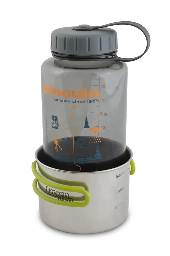 Фляга Pinguin Tritan Fat Bottle BPA-free 1 л Сірий - фото 4