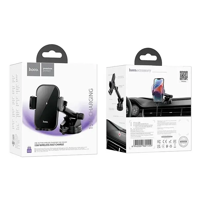 Автоутримувач HOCO HW5, Black, Box - фото 3
