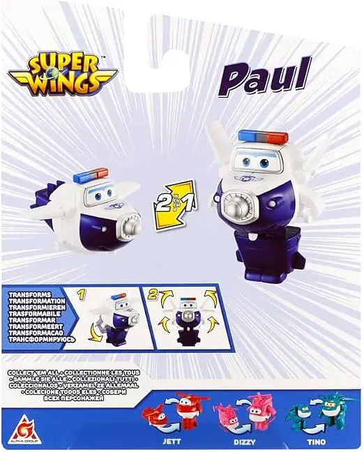 Ігрова фігурка-трансформер Super Wings Transforming Пол (Paul) 10 см (EU780624) - фото 5