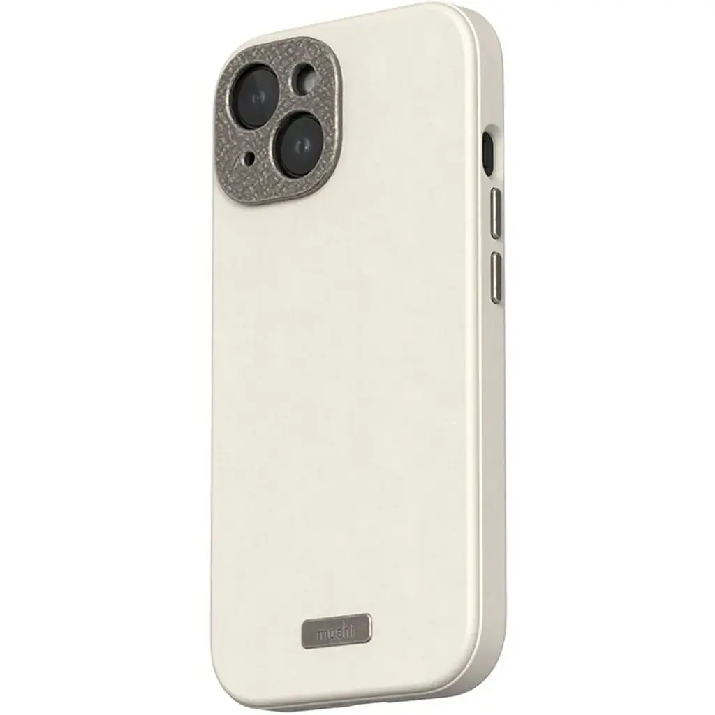 Чохол-накладка Moshi Napa Slim Hardshell Case Eggnog White для iPhone 15 (99MO231109) - фото 3