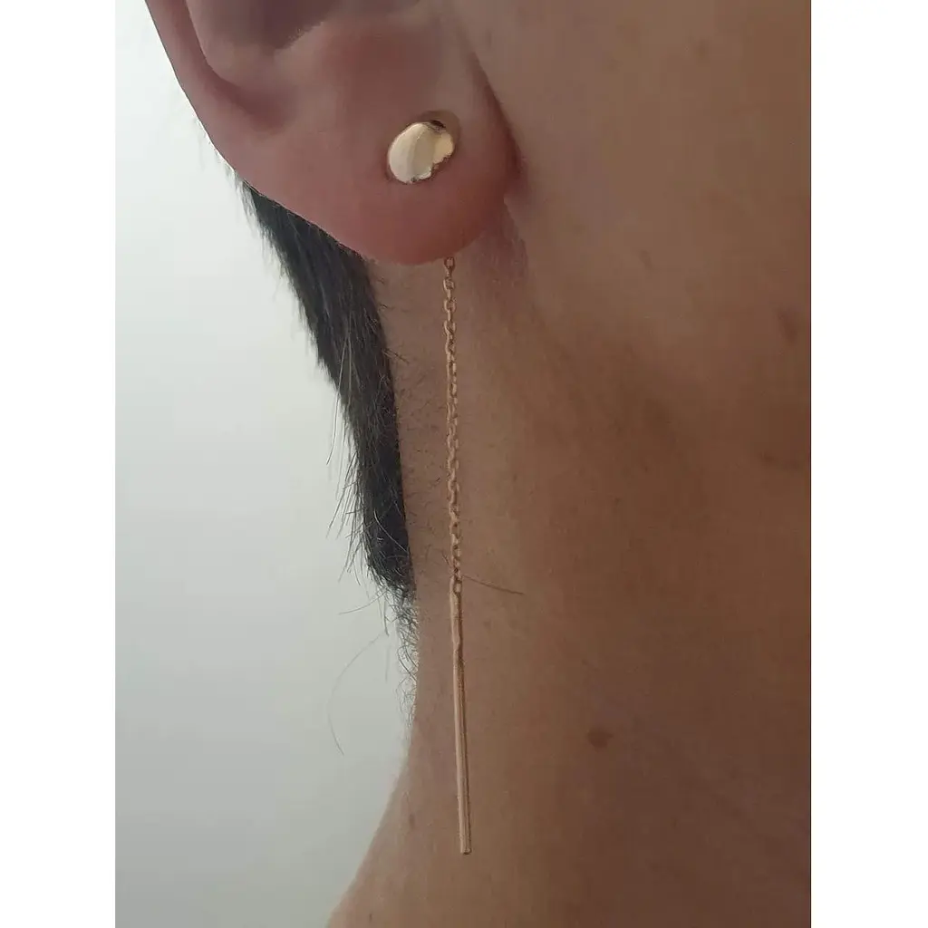 Золоті сережки-протяжки Tango. 580042 - фото 2