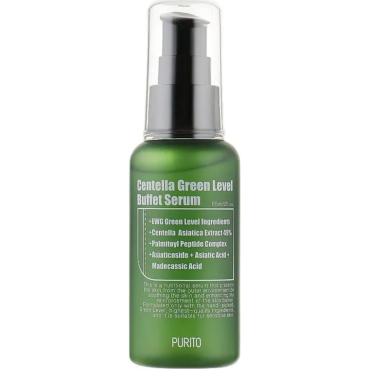 Сироватка з екстрактом центели Purito Centella Green Level Buffet Serum 60 мл - фото 2