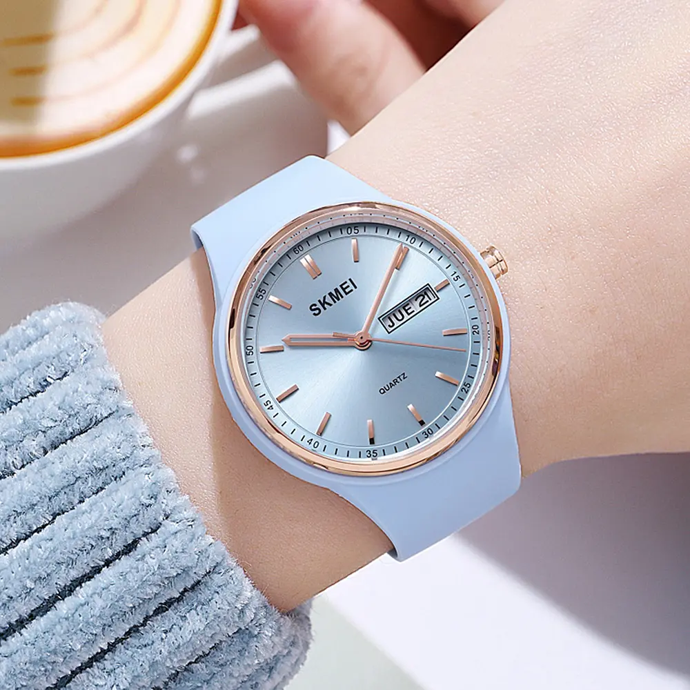 Жіночий наручний годинник 2057LTBU Lignt Blue Skmei acs0030343 - фото 3