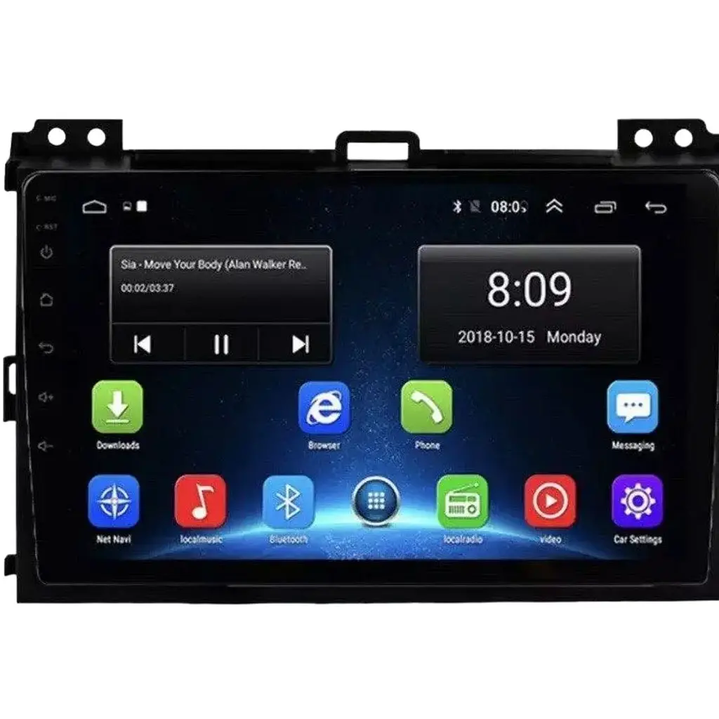 Штатна автомагнітола XPRO Toyota Prado 120 2004-2009 (9") Android 10.1 (4/32) чорний (MER-14143_5408) - фото 4