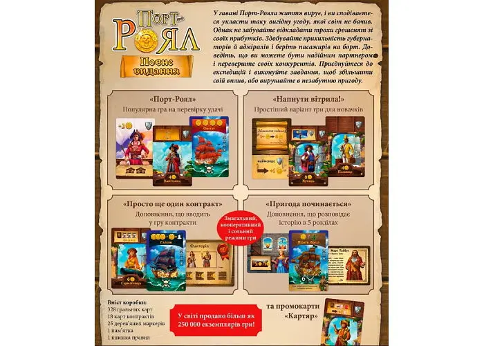 Настольная игра Lords of Boards Порт-Рояль. Полное издание (Port-Royal Big Box) (укр.) + уникальное промо! (LOB2114UA) - фото 2