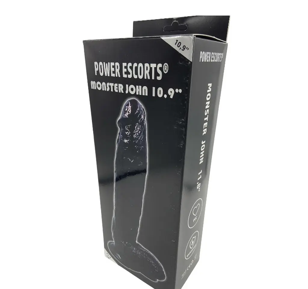 Фалоімітатор Power Escorts Monster John 11.8" 30 см (чорний) - фото 11