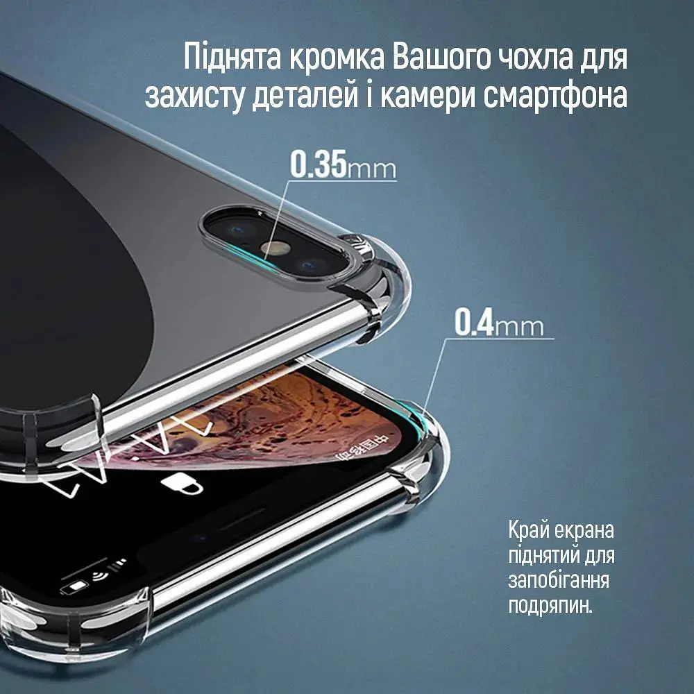 Чохол-накладка ColorWay TPU AntiShock Apple iPhone 16 Pro Clear - фото 4