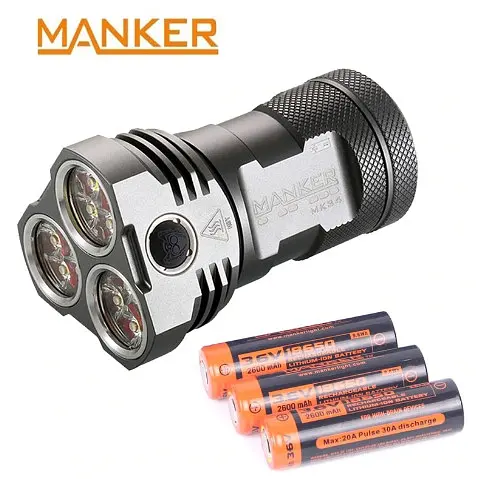 Мощный фонарь Manker MK34 8000lm 12xCree XPG3 + подарок - фото 2