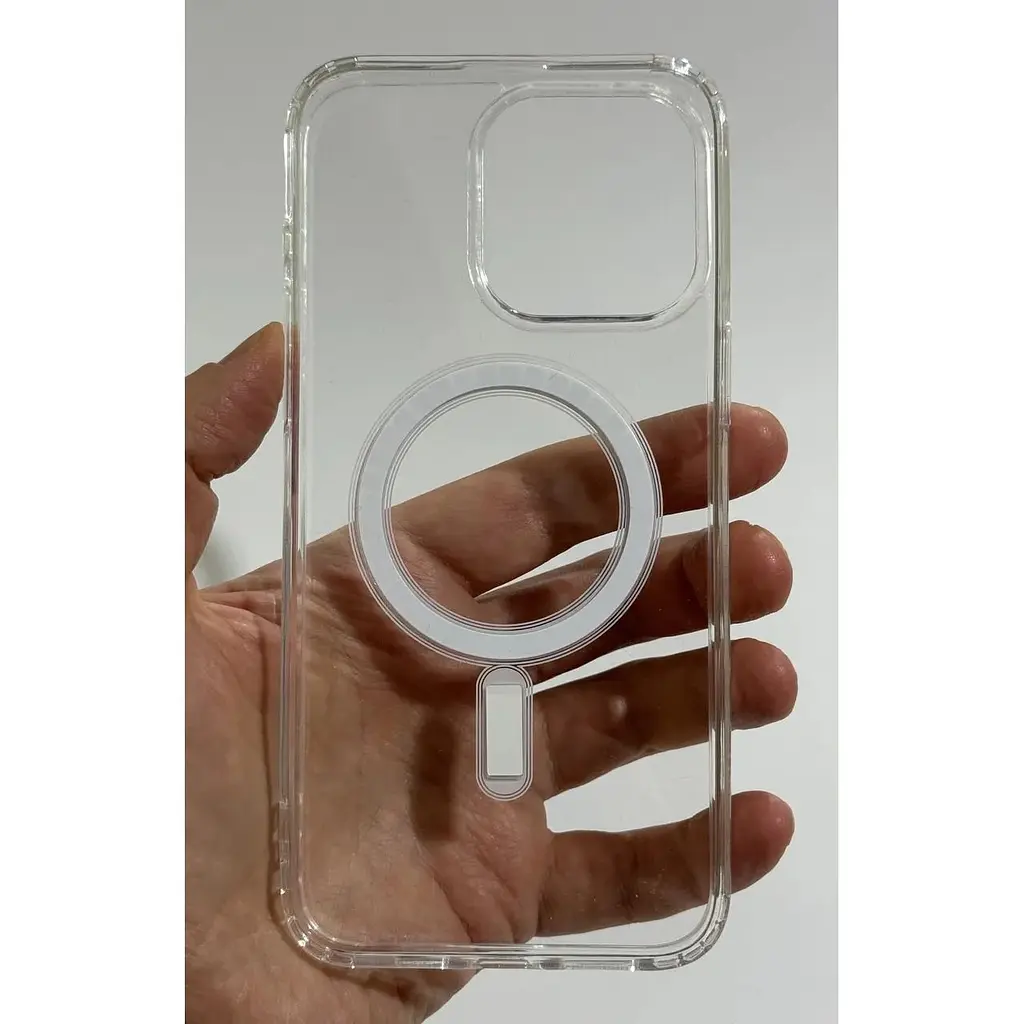 Протиударний чохол HYBRID Clear Case Ultra Hybrid with MagSafe для Apple iPhone 15 Pro Max Прозорий з магнітом - фото 8