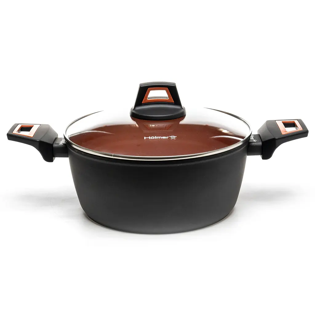 Каструля Hölmer кована з кришкою CR-1325-SBMCL Carrot 2,5 л (CR-1325-SBMCL Carrot) - фото 2