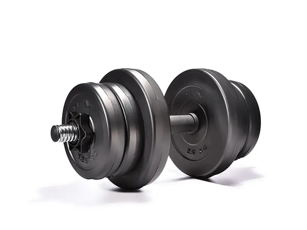 Гантели Elitum сборные с ABS покрытием черные 2 шт. х 11 кг - фото 2