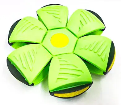 Літаючий м'яч трансформер LED фрісбі тарілка Blast Ball disk зелений - фото 5
